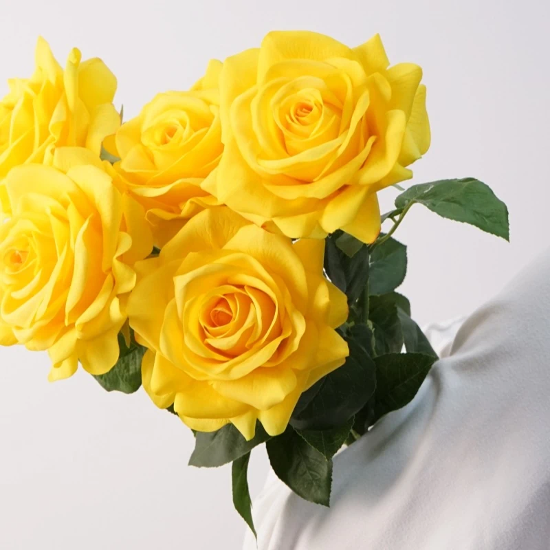Lunkadee Real Touch Large Rose Stems - 20"（8 or 16 Stems）