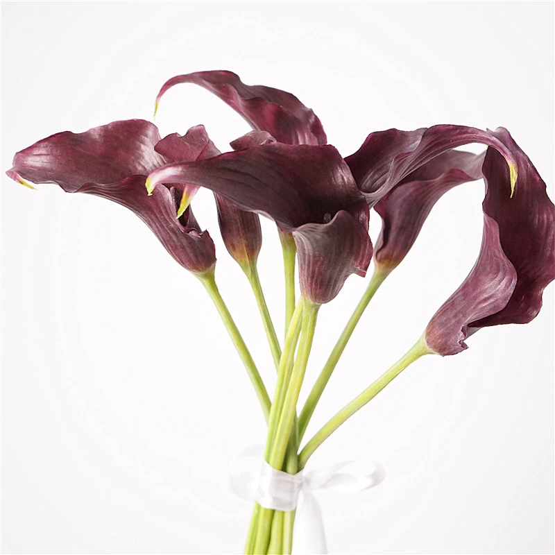 Artificial Real-Touch Mini Calla Lily Stems - 23.6"-Lunkadee