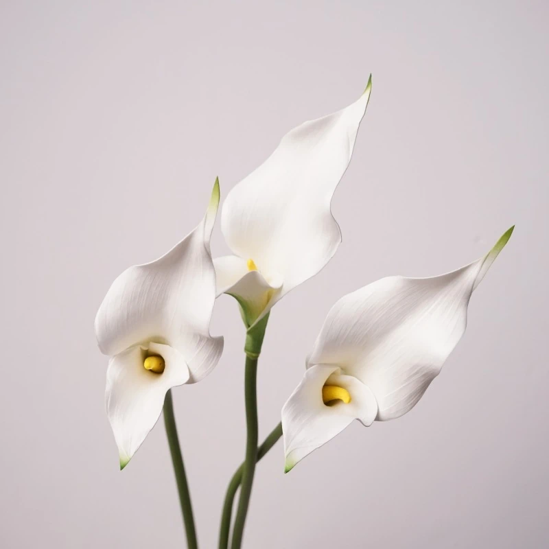 Artificial Real-Touch Calla Lily Stems - 22.8"-Lunkadee