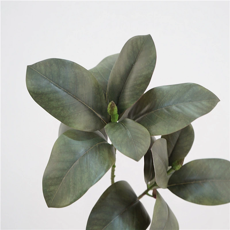 Artificial Real-Touch Magnolia Leaf Stems - 33"-Lunkadee