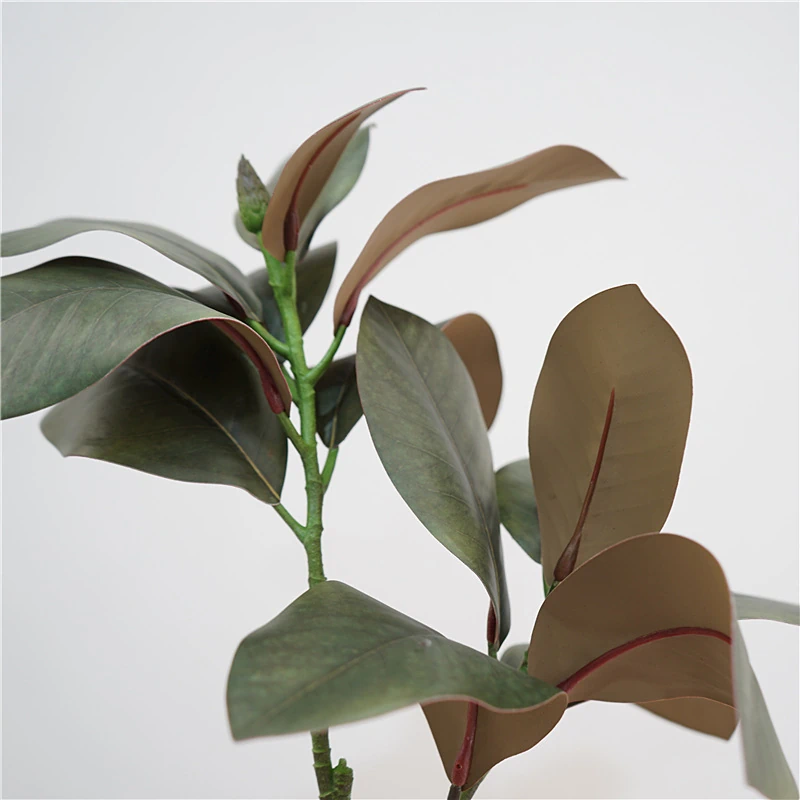 Artificial Real-Touch Magnolia Leaf Stems - 33"-Lunkadee