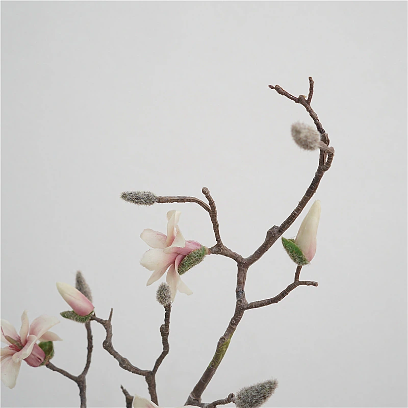 Artificial Magnolia Branches - 28.3"-Lunkadee