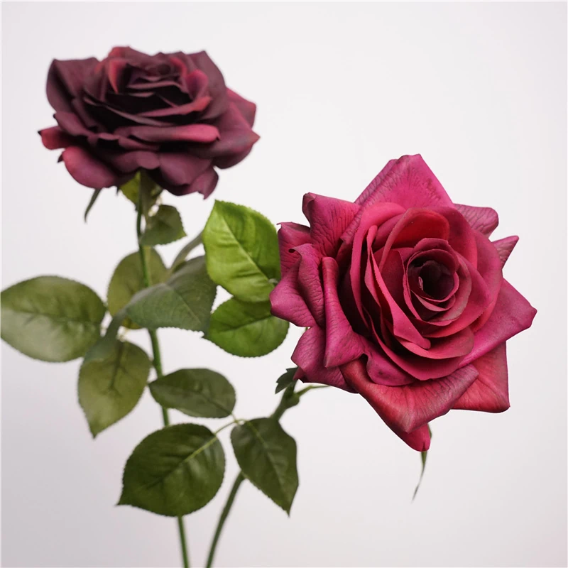 Lunkadee Real Touch Large Rose Stems - 20"（8 or 16 Stems）