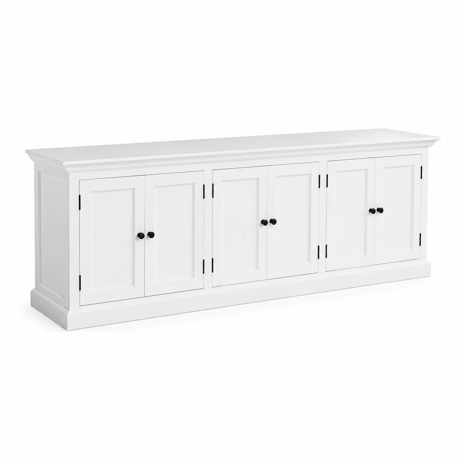 Buffet en Bois Massif avec 4 Portes 200 cm-Lumdilorin