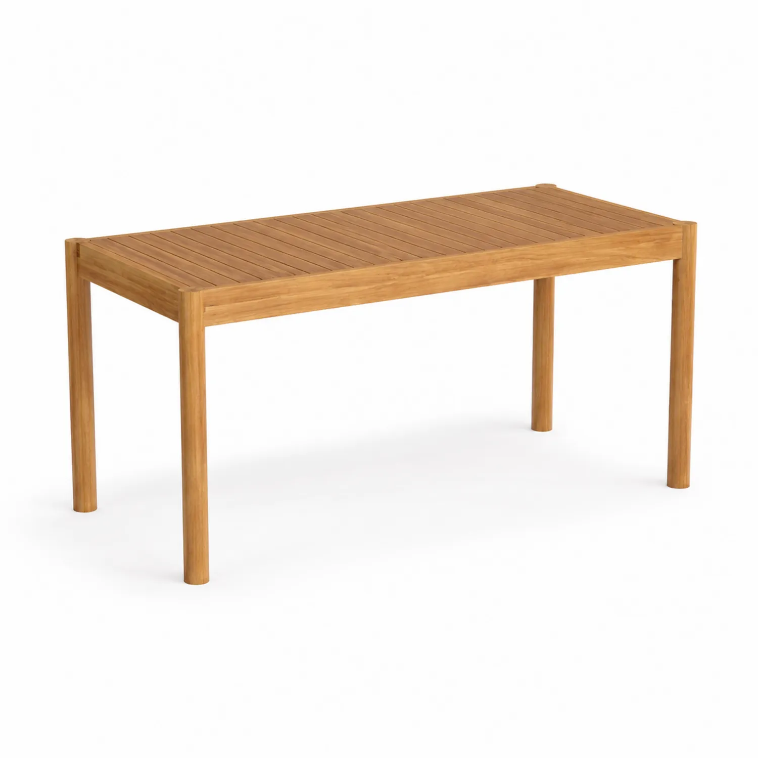 Table rectangulaire en bois de teck 150x90 cm-Lumdilorin