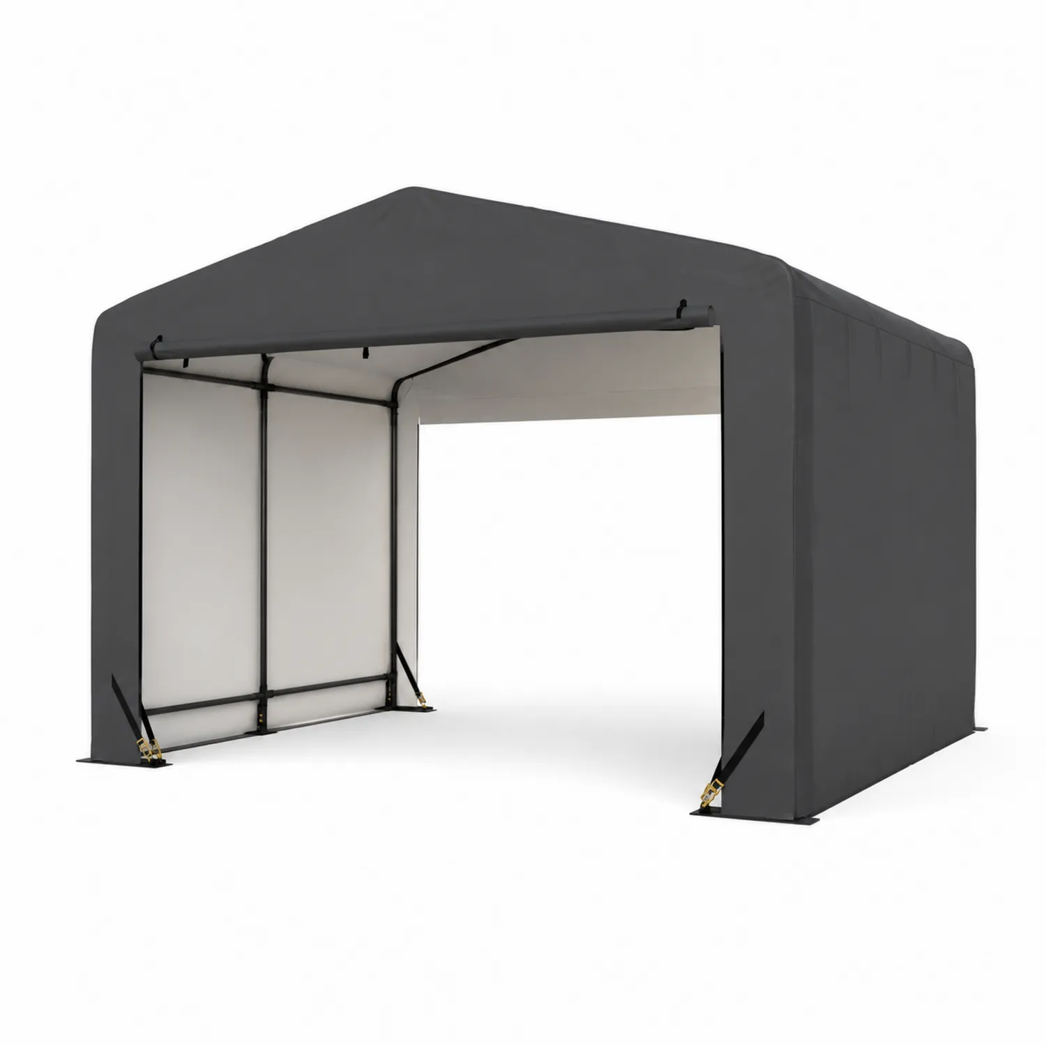 Zadaszenie garażowe poliester stal 300x600x300 cm