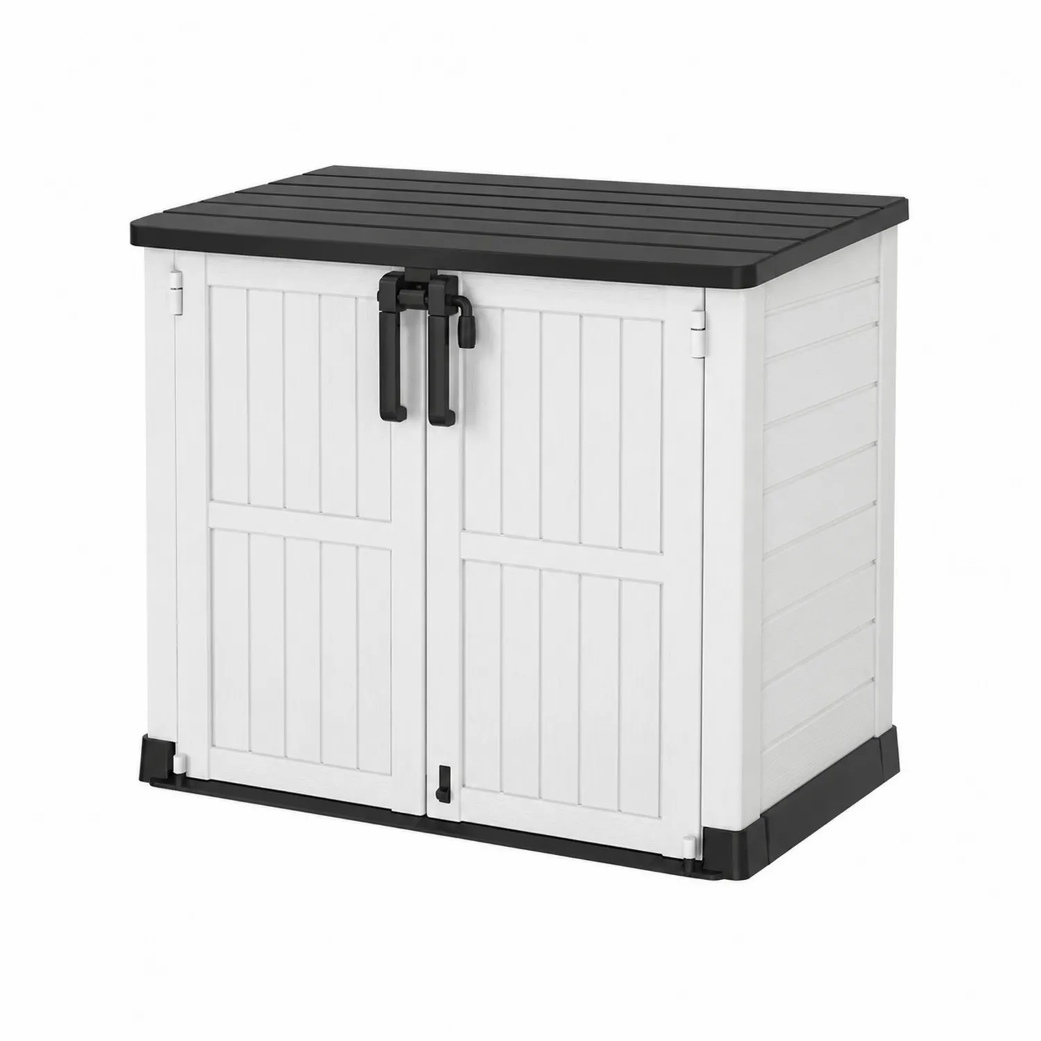 Dwudrzwiowy schowek zewnętrzny z polipropylenu 130x75x110 cm