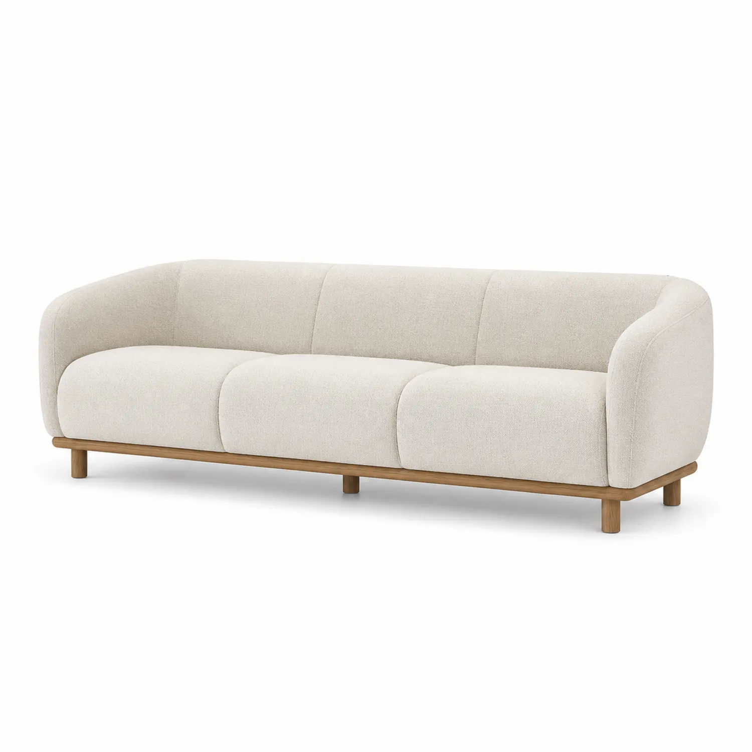 Sofa trzyosobowa materiał drewno 220 cm