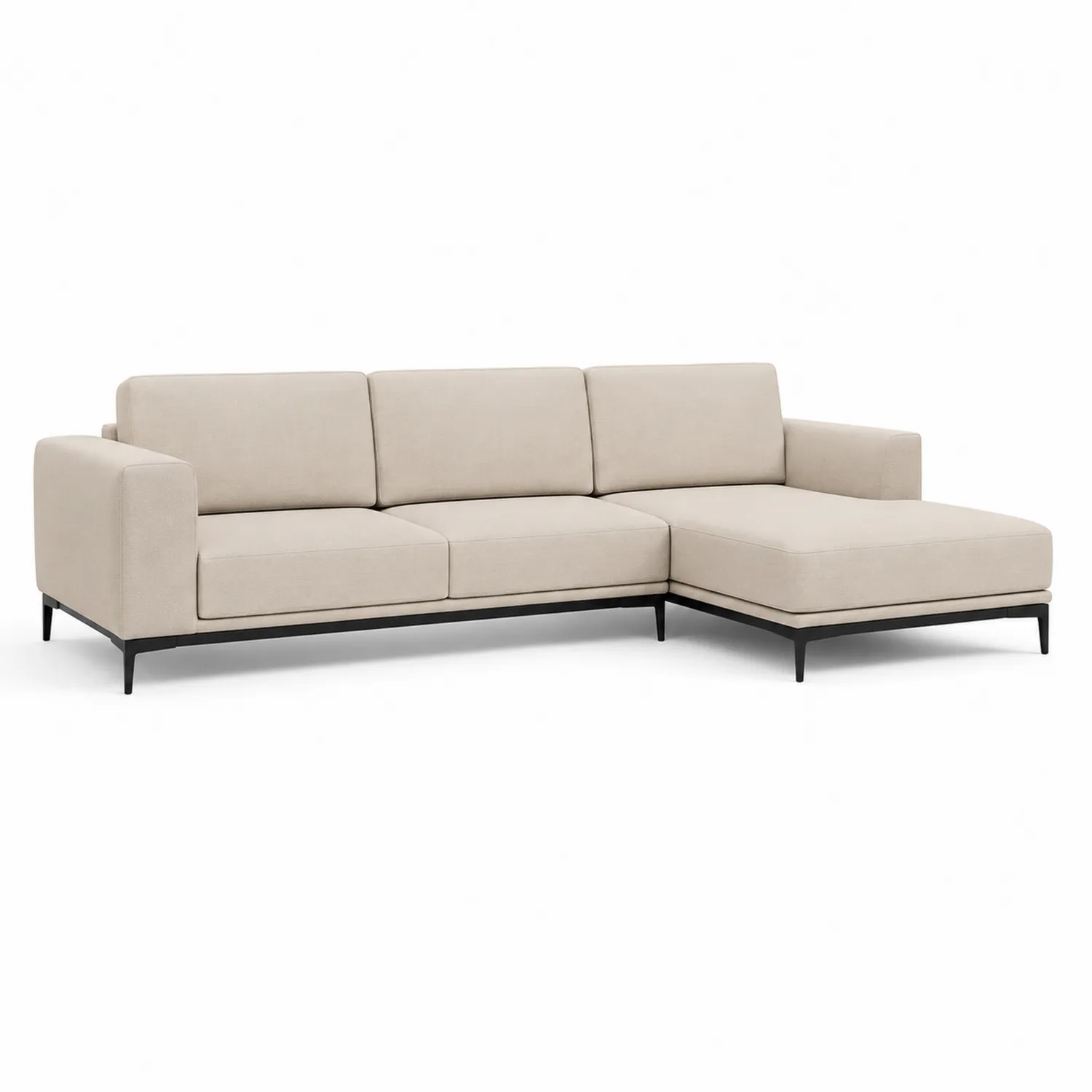 Narożna sofa z poliestru 265 cm
