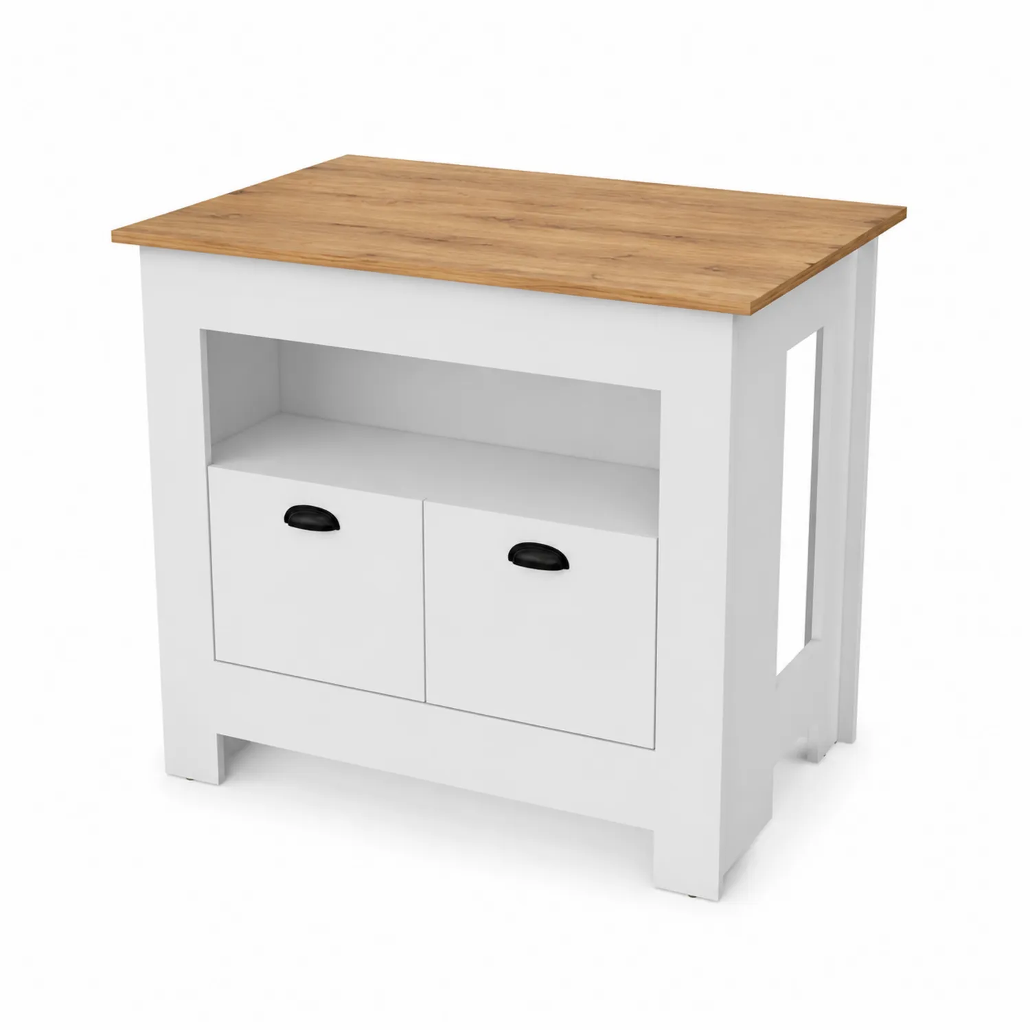 Szafka kuchenna MDF z blatem dębowym 80x60x85cm