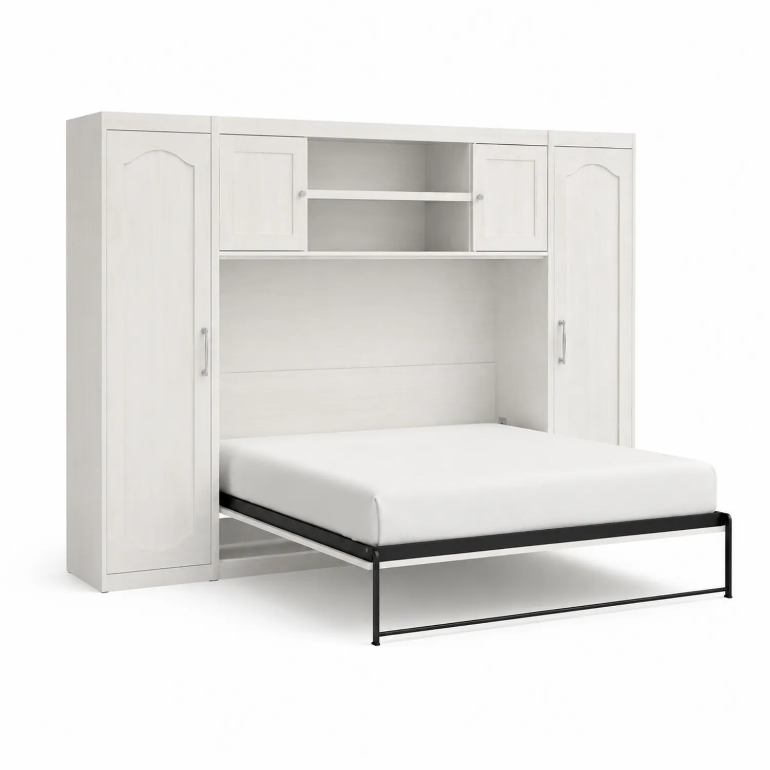 Łóżko składane z szafą, MDF, metal
