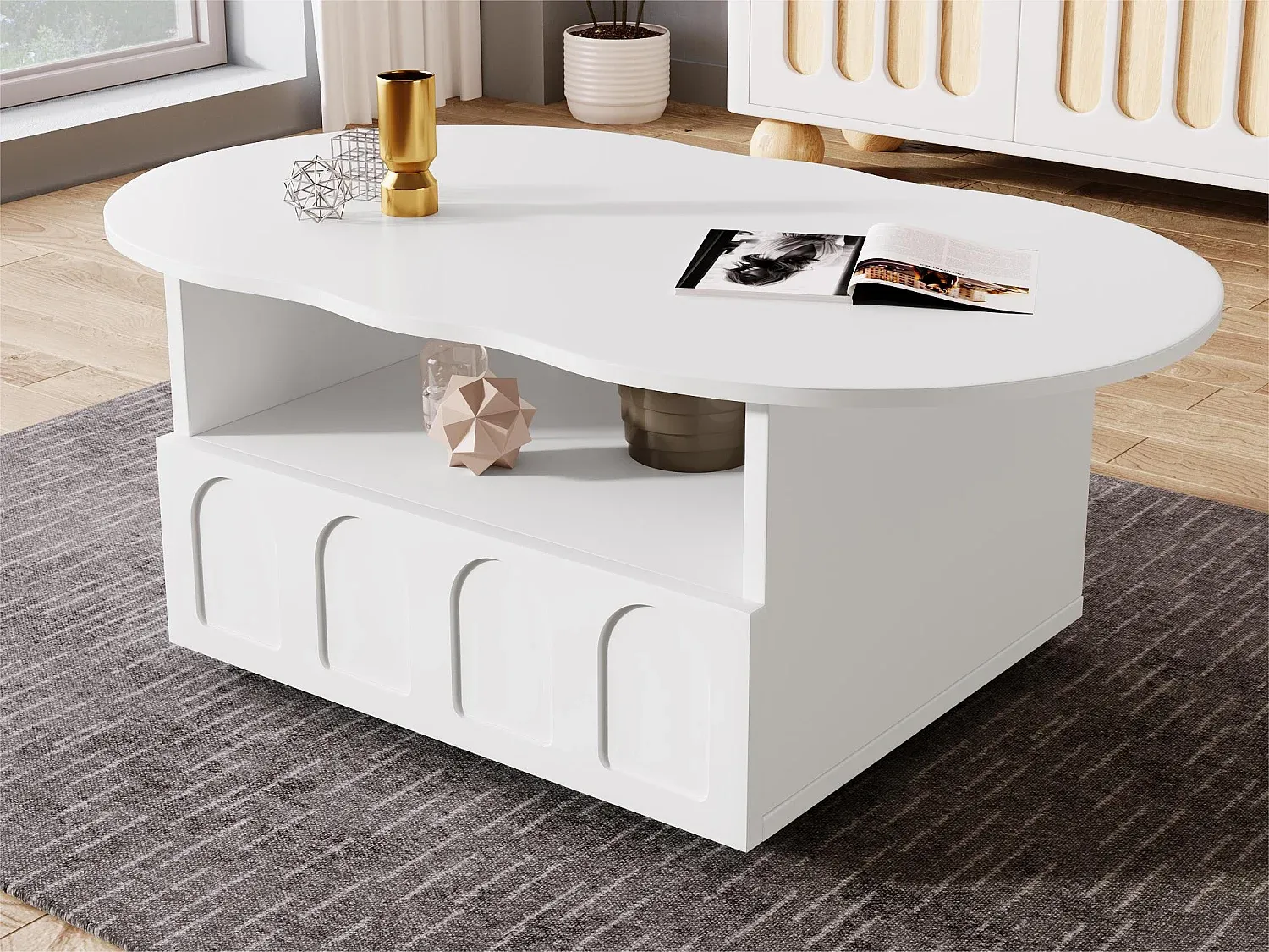 Wohnzimmer und Flur,Wohnzimmermöbel,Couchttisch nicht ausziehbar-FURNIARIVA