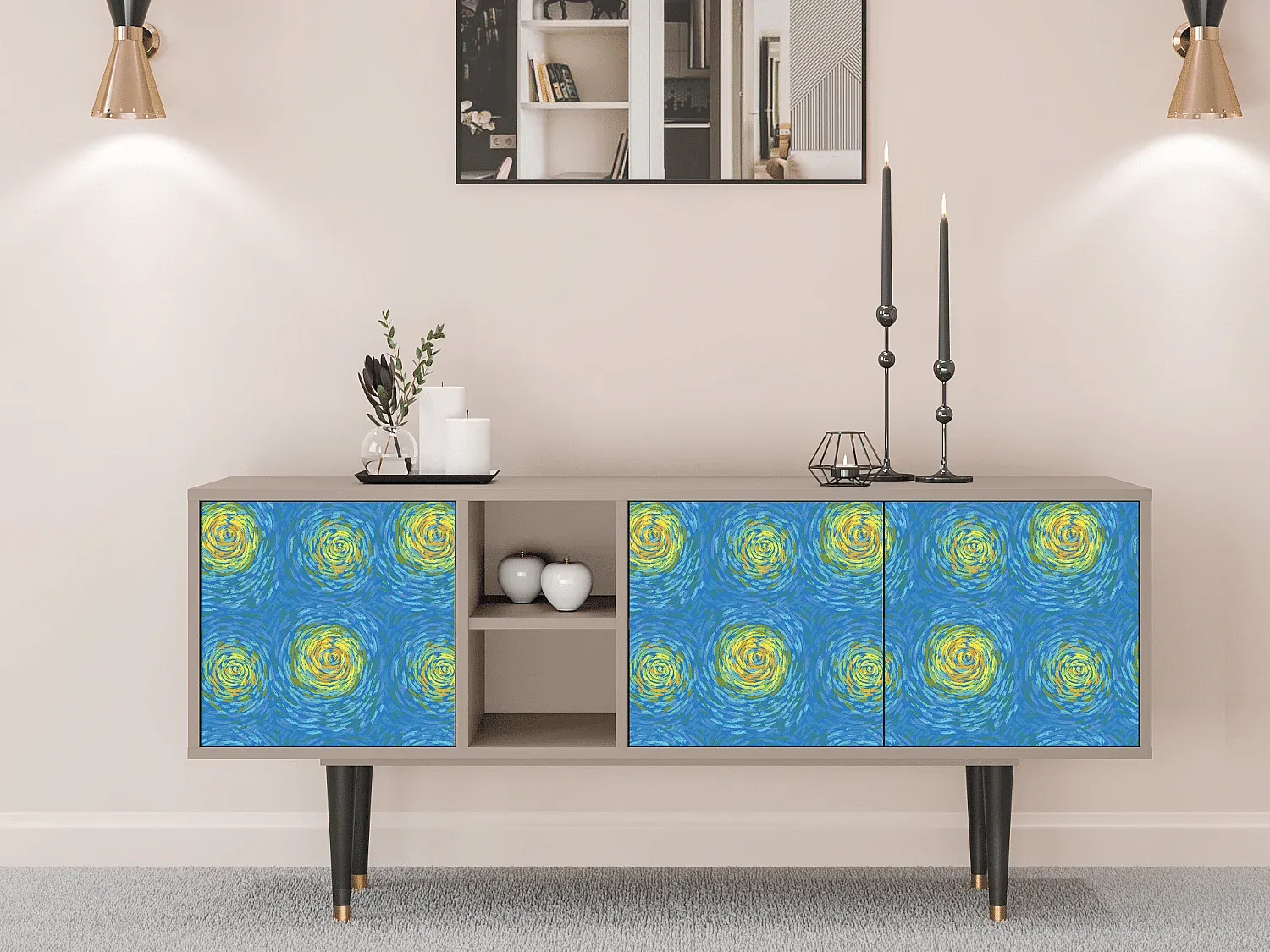 Wohnzimmer und Flur,Wohnzimmermöbel,TV-Board-FURNIARIVA