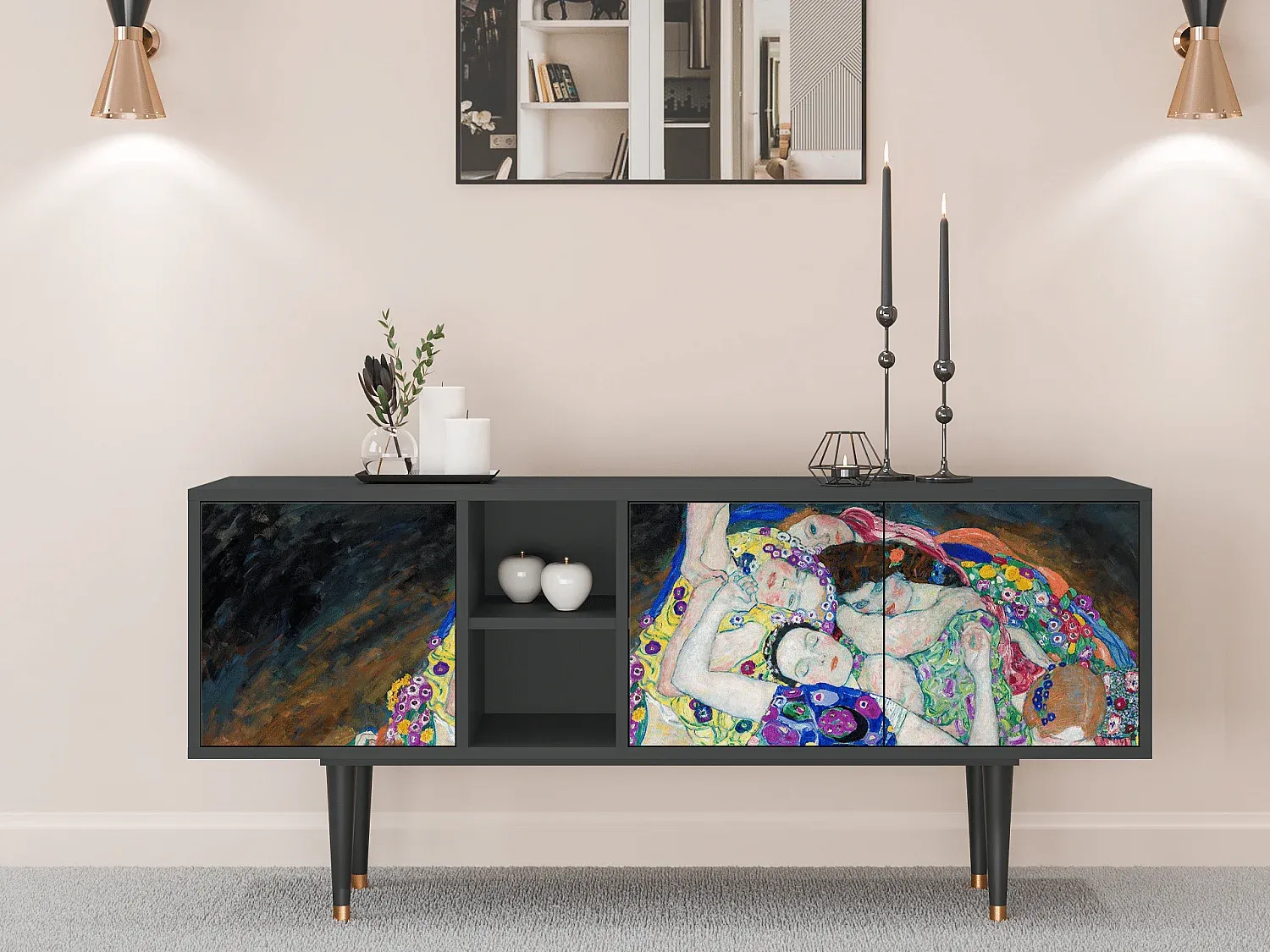 Wohnzimmer und Flur,Wohnzimmermöbel,TV-Board-FURNIARIVA