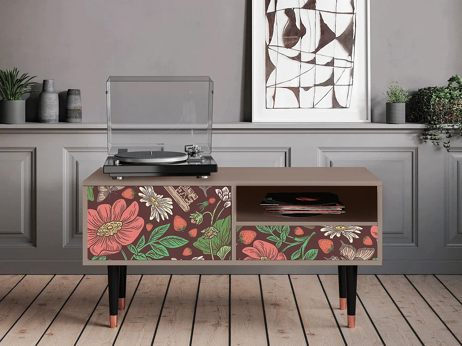 Wohnzimmer und Flur,Wohnzimmermöbel,TV-Board-FURNIARIVA