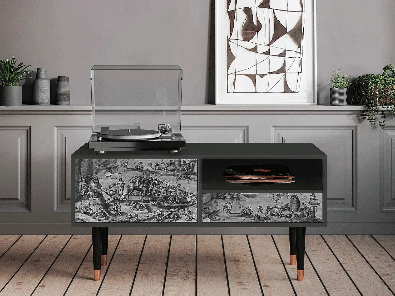 Wohnzimmer und Flur,Wohnzimmermöbel,TV-Board-FURNIARIVA