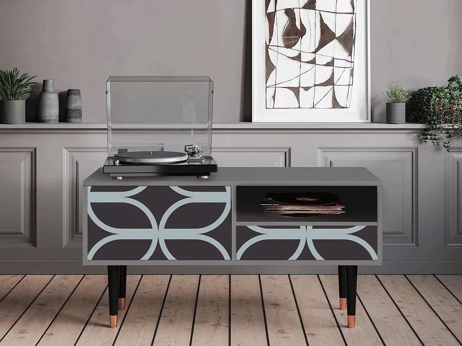 Wohnzimmer und Flur,Wohnzimmermöbel,TV-Board-FURNIARIVA