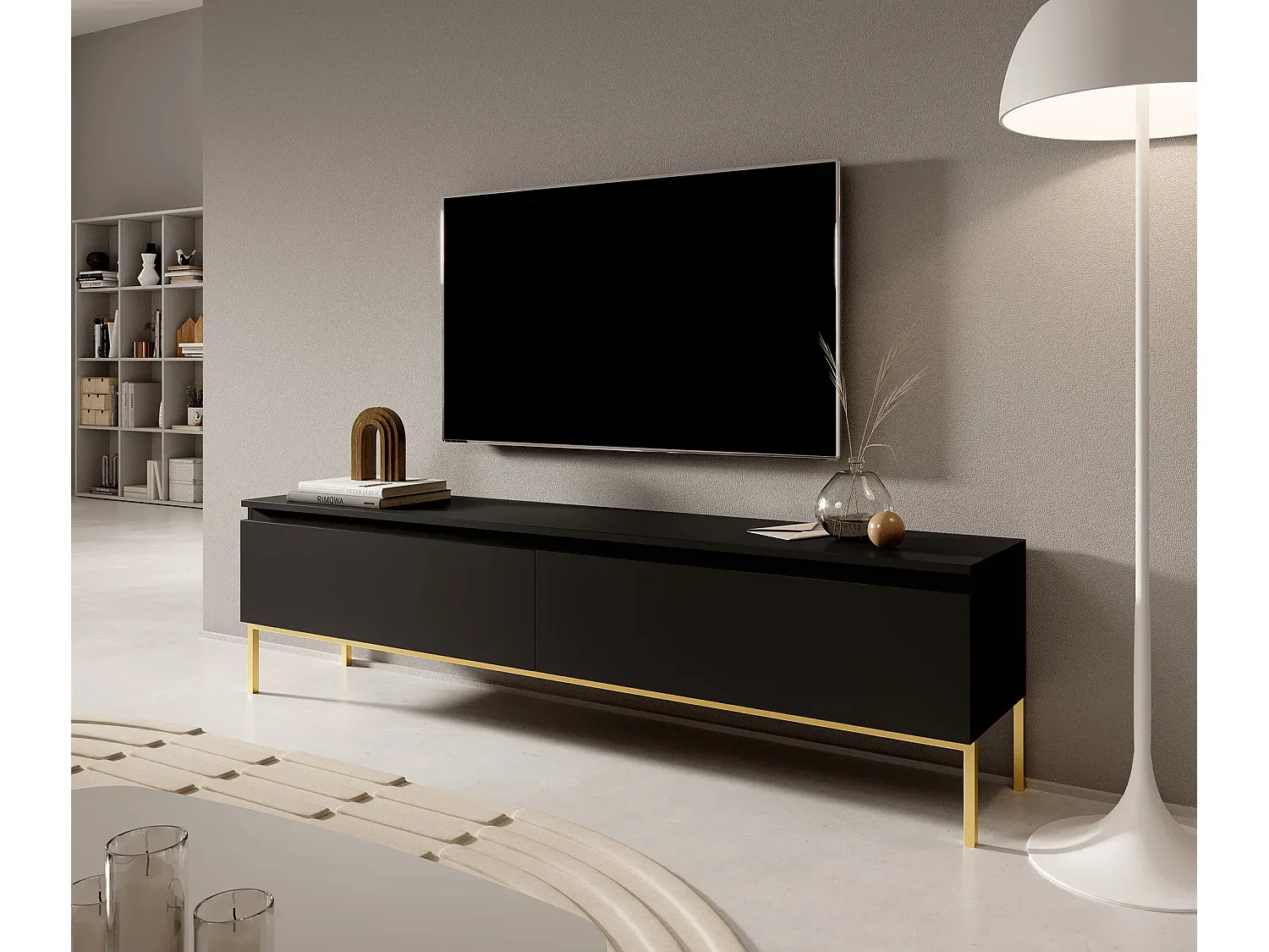 Wohnzimmer und Flur,Wohnzimmermöbel,TV-Board-FURNIARIVA