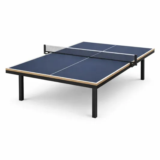 Tischtennisplatte Blau MDF und Stahl 274x152.5x76 cm-furndina