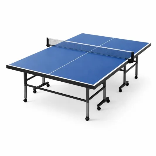 Klappbarer Tischtennistisch aus MDF mit Netz Grau 274x152.5x76 cm-furndina