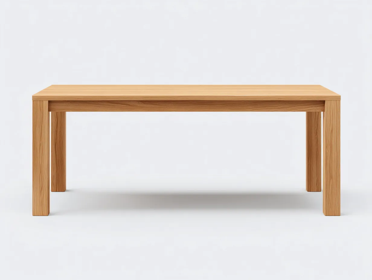 Esstisch Eiche 240x100x75 cm - naturholz - für Esszimmer im minimalistischen Look-Mazofahome