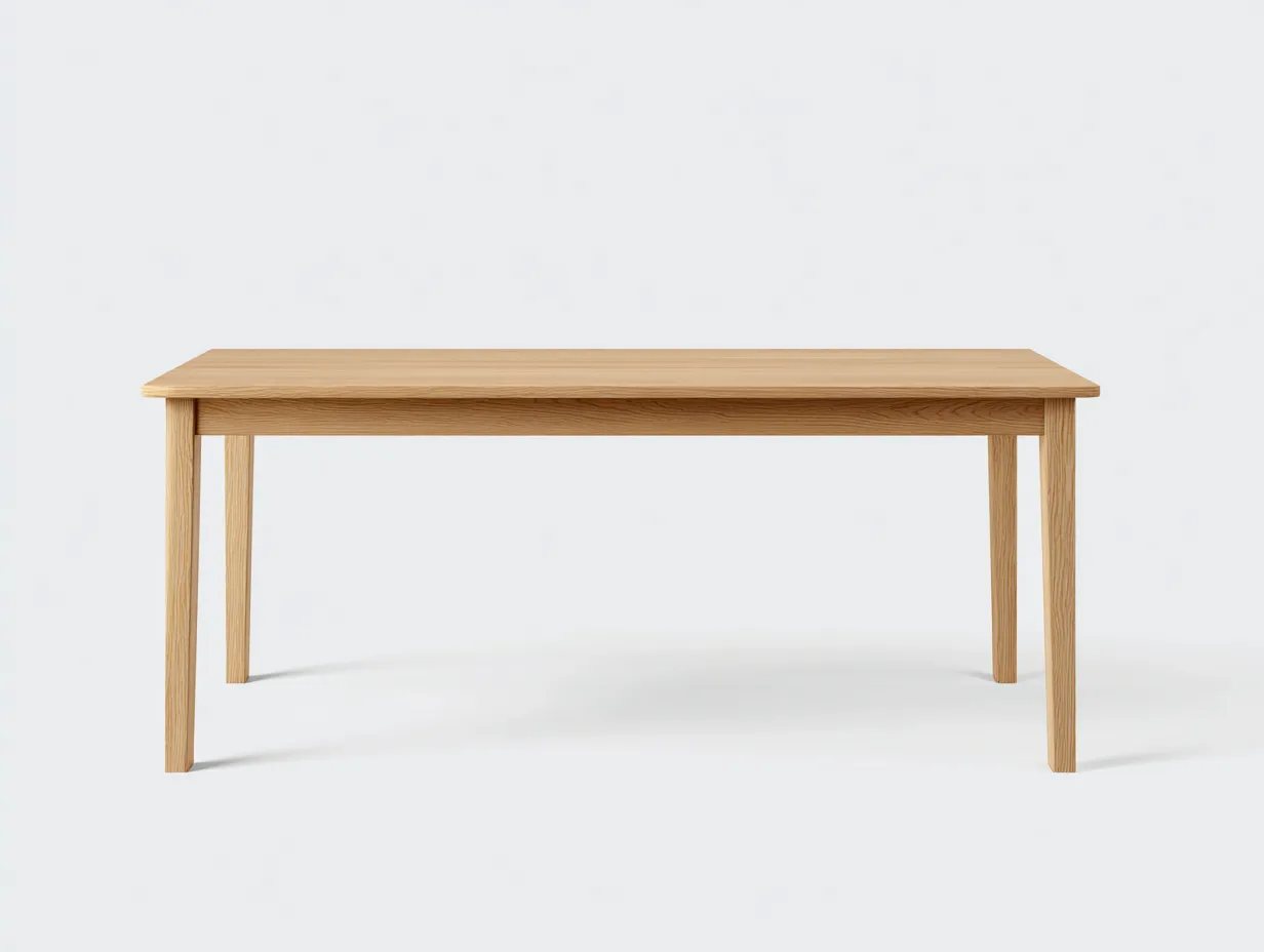 Esstisch Eiche 200x95x75 cm - helles Holz - für Esszimmer im reduzierten Stil-Mazofahome