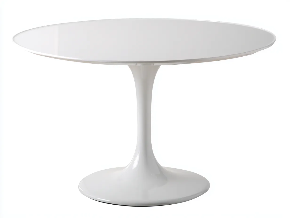 Esstisch Tulpenfuß 105x105x74 cm - weiß - für Esszimmer im ikonischen Design-Mazofahome