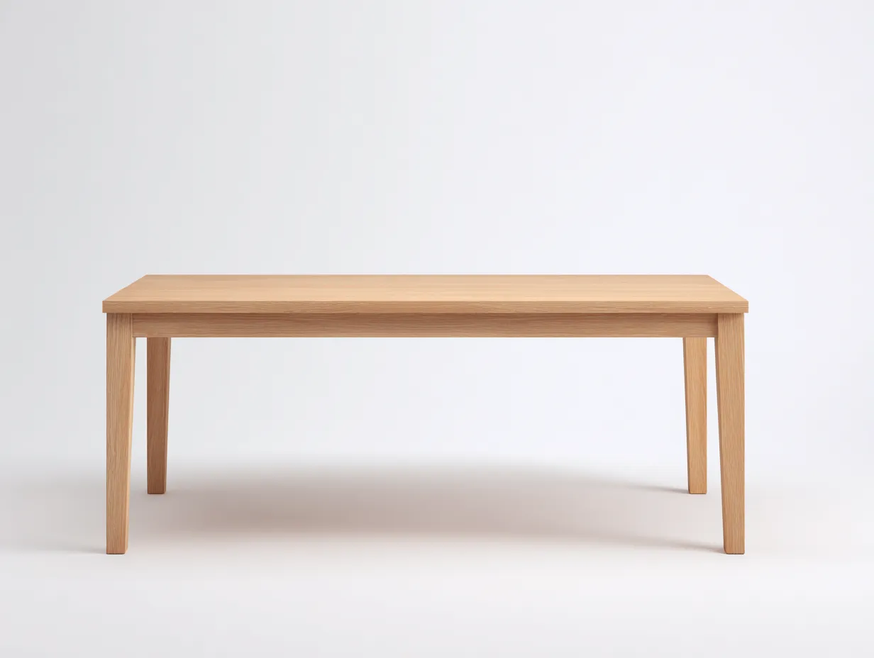 Esstisch Massivholz 190x90x75 cm - helle Eiche - für Esszimmer im zeitlosen Stil-Mazofahome