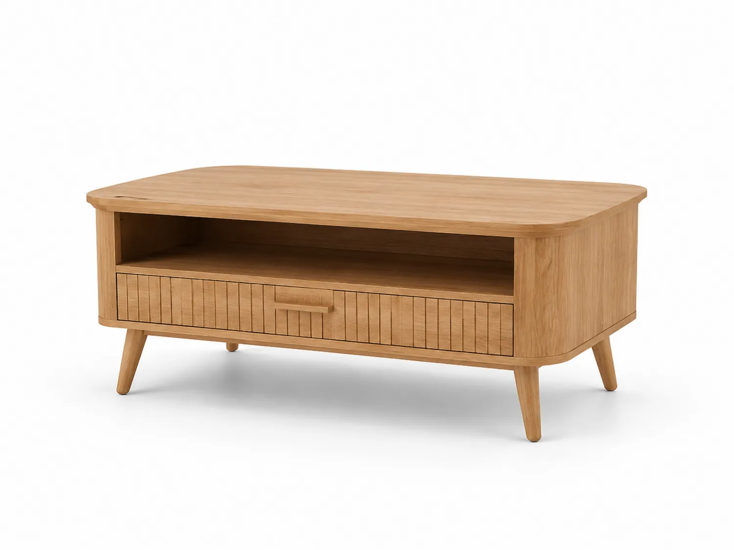 Stolik drewniany dąb naturalny 120x60x45 cm
