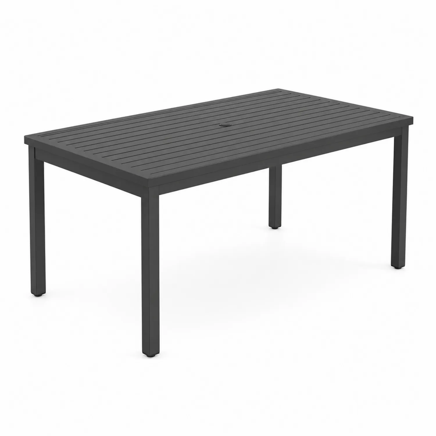Stół ogrodowy aluminiowy antracytowy 150x90 cm