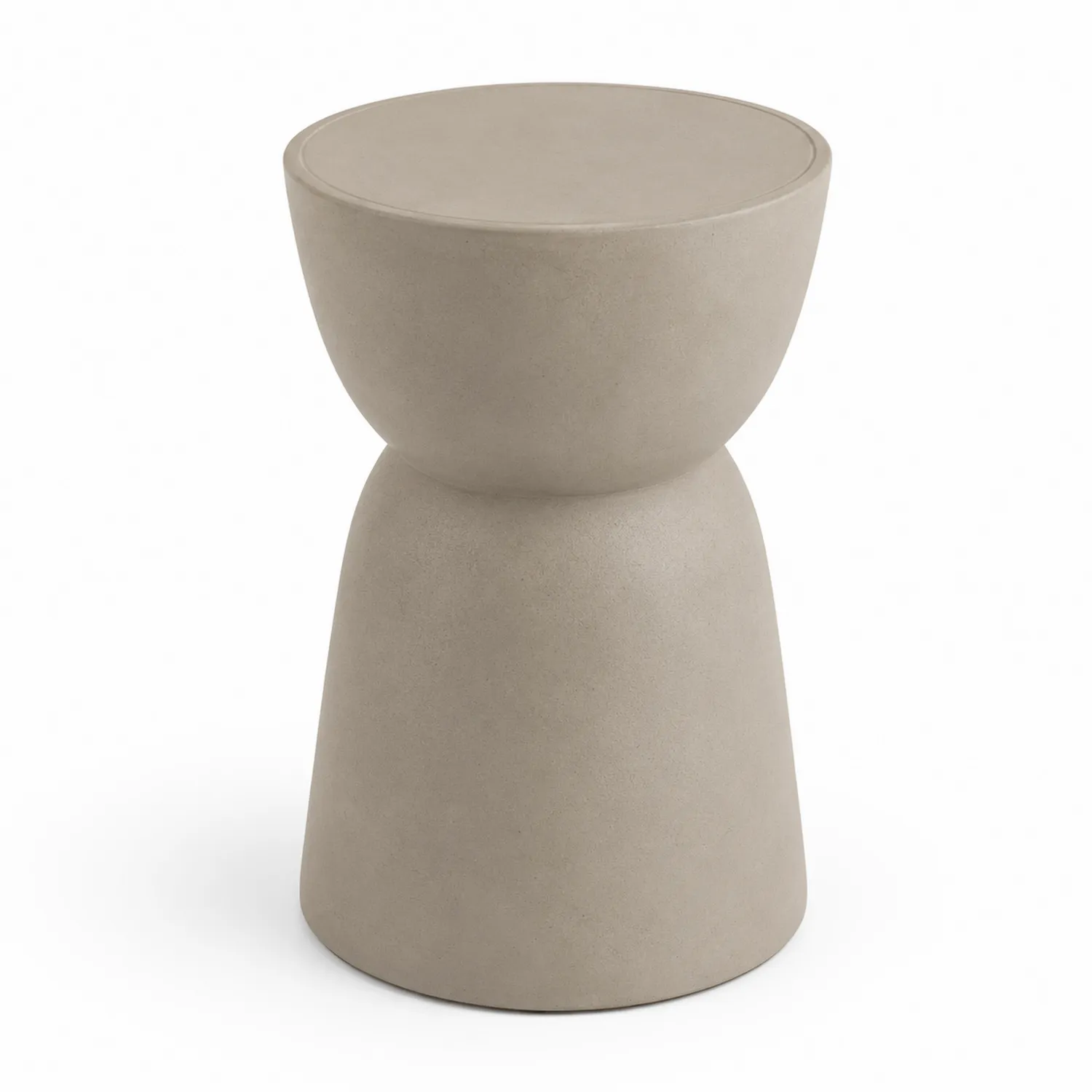 Stolik ogrodowy betonowy beżowy, 45 cm