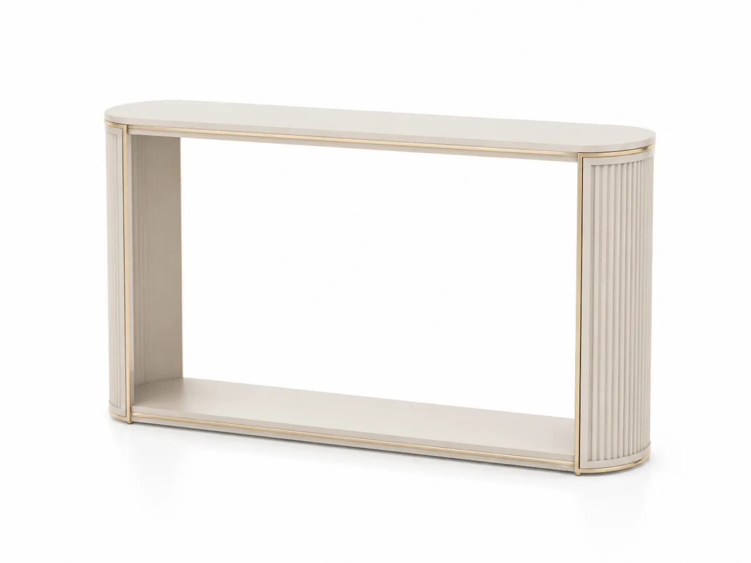 Konsola MDF Beżowa 120x30x80 cm