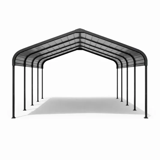 Carport Stahl Anthrazit 12x6x3m-furnzexa