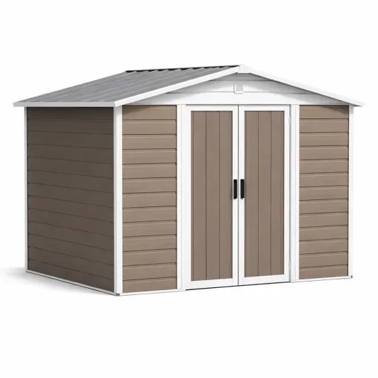 Kunststoff Gartenhaus Braun 320x245x215 cm-furnzexa