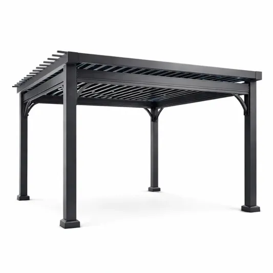Pergola Aluminium Schwarz 3x4m-furnzexa