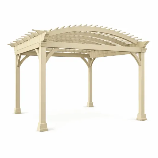 Pergola Aluminium Beige 300x400x250 cm-furnzexa
