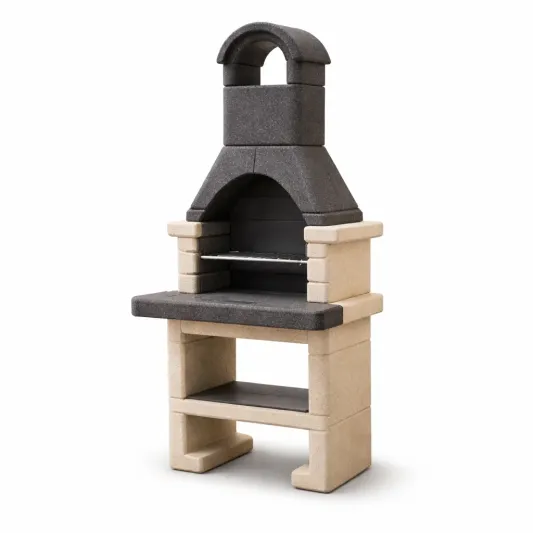 Betongrill Anthrazit/Beige 203cm-furnzexa