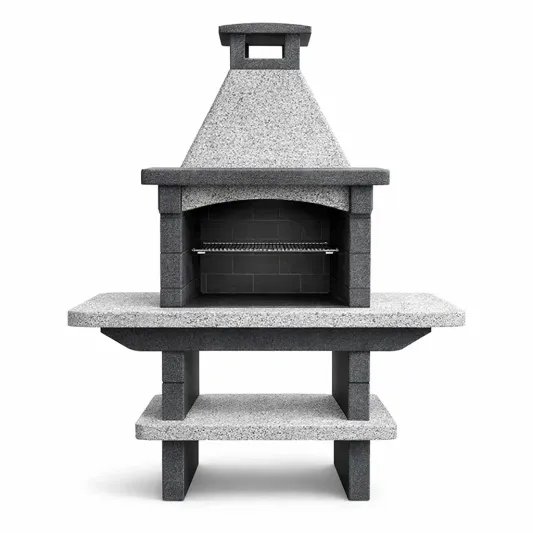 Beton Grillkamin mit Granitstruktur für den Außenbereich-furnzexa