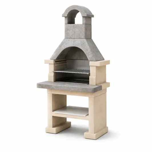 Beton Grillstation mit Edelstahl-Grillrost-furnzexa