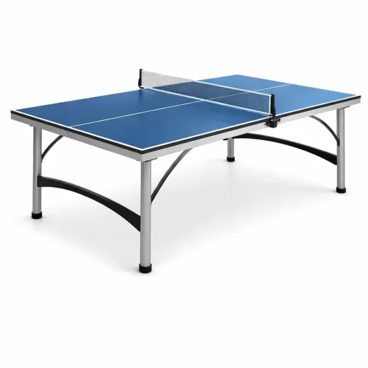 Tischtennisplatte Blau MDF Stahlrahmen Indoor mit Netz-furnzexa