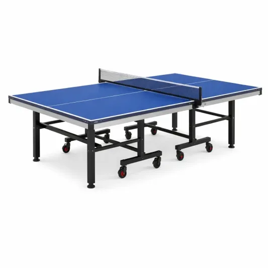 Klappbare Tischtennisplatte Blau 274x152.5x76cm MDF Metall-furnzexa