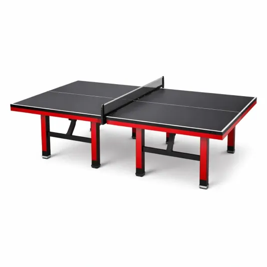 Tischtennistisch Schwarz/Rot 274x152,5x76 cm MDF/Stahl-furnzexa