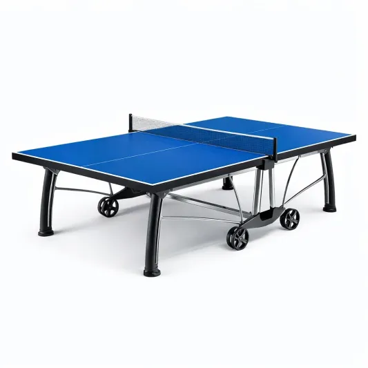Tischtennisplatte Blau 274x152x76cm Faltbar Holzfaser und Metall-furnzexa