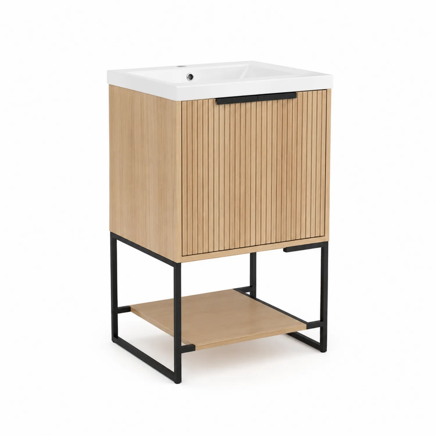 Szafka podumywalkowa z MDF z umywalką ceramiczną