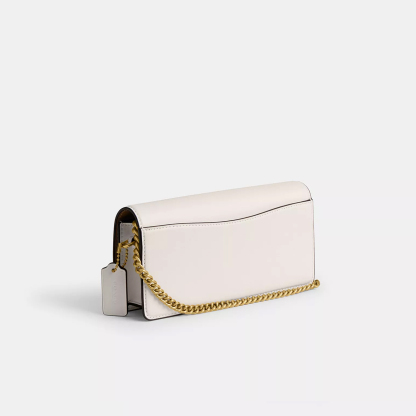 Evie Long Wallet With Chain Brass/Chalk