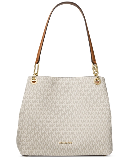 Michael Kensington Large Leather Shoulder Tote