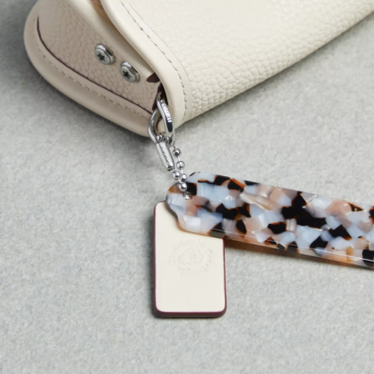 Mini Wavy Dinky Bag With Colorful Binding In Upcrafted Leather