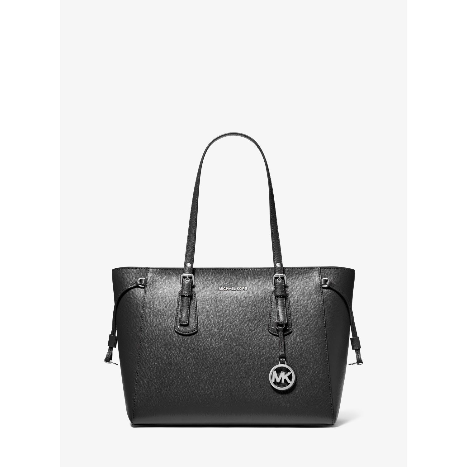 Voyager Medium Crossgrain Leather Tote Bag