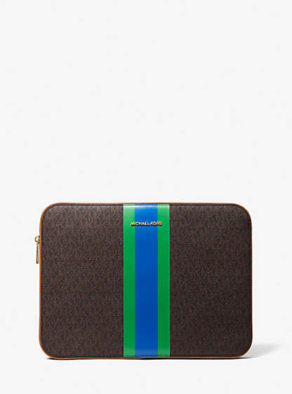 Jet Set Logo Stripe 13 Inch Laptop Case