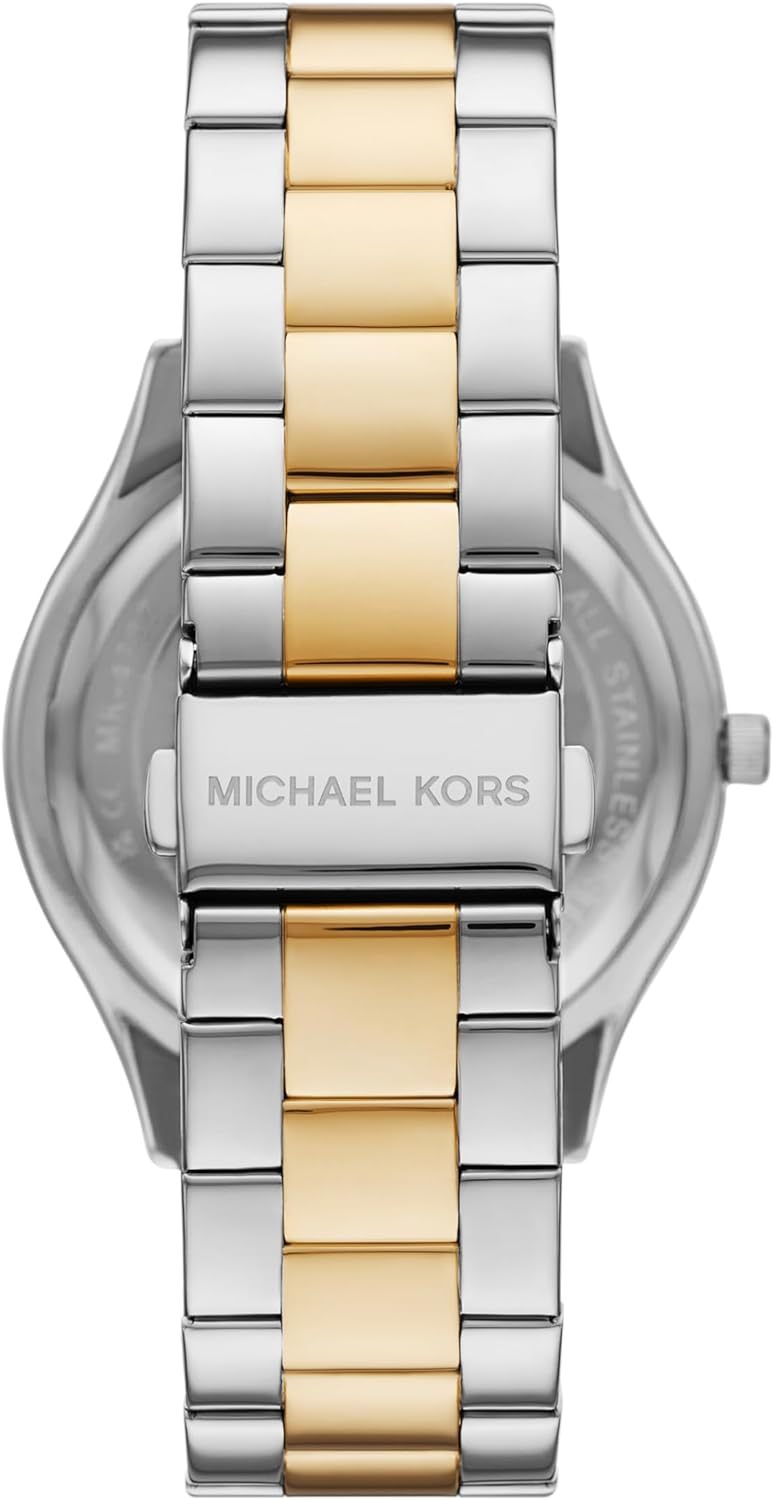 Michael Kors Slim Runway Women's Watch, Stainless Steel Bracelet Watch for Women